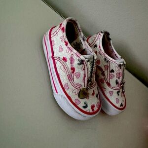 Girls shoes, just one time used , pink and white